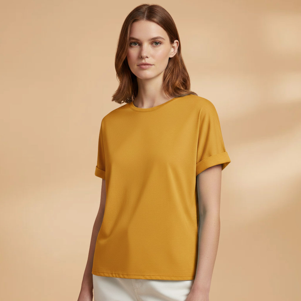 Rayluna - Oversize Damen T Shirt Rundhals Kurzarm