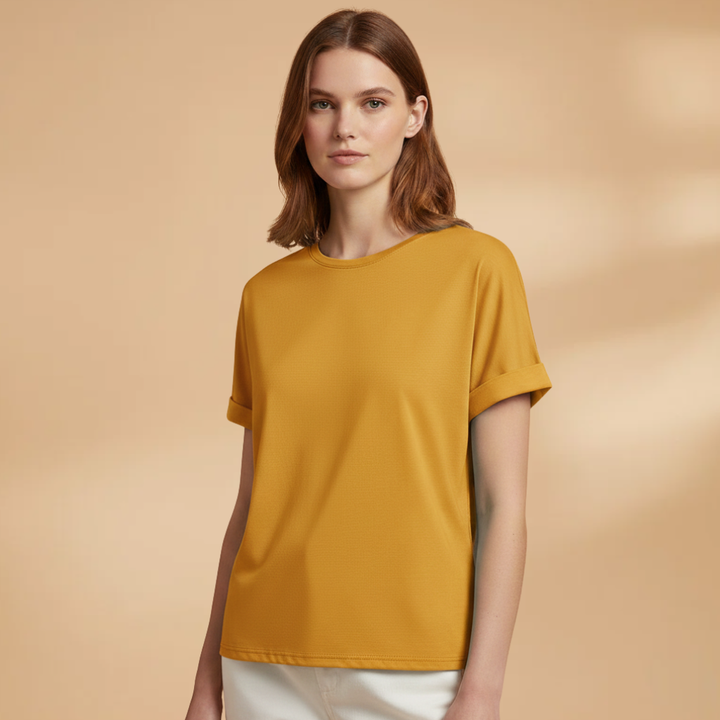 Rayluna - Oversize Damen T Shirt Rundhals Kurzarm