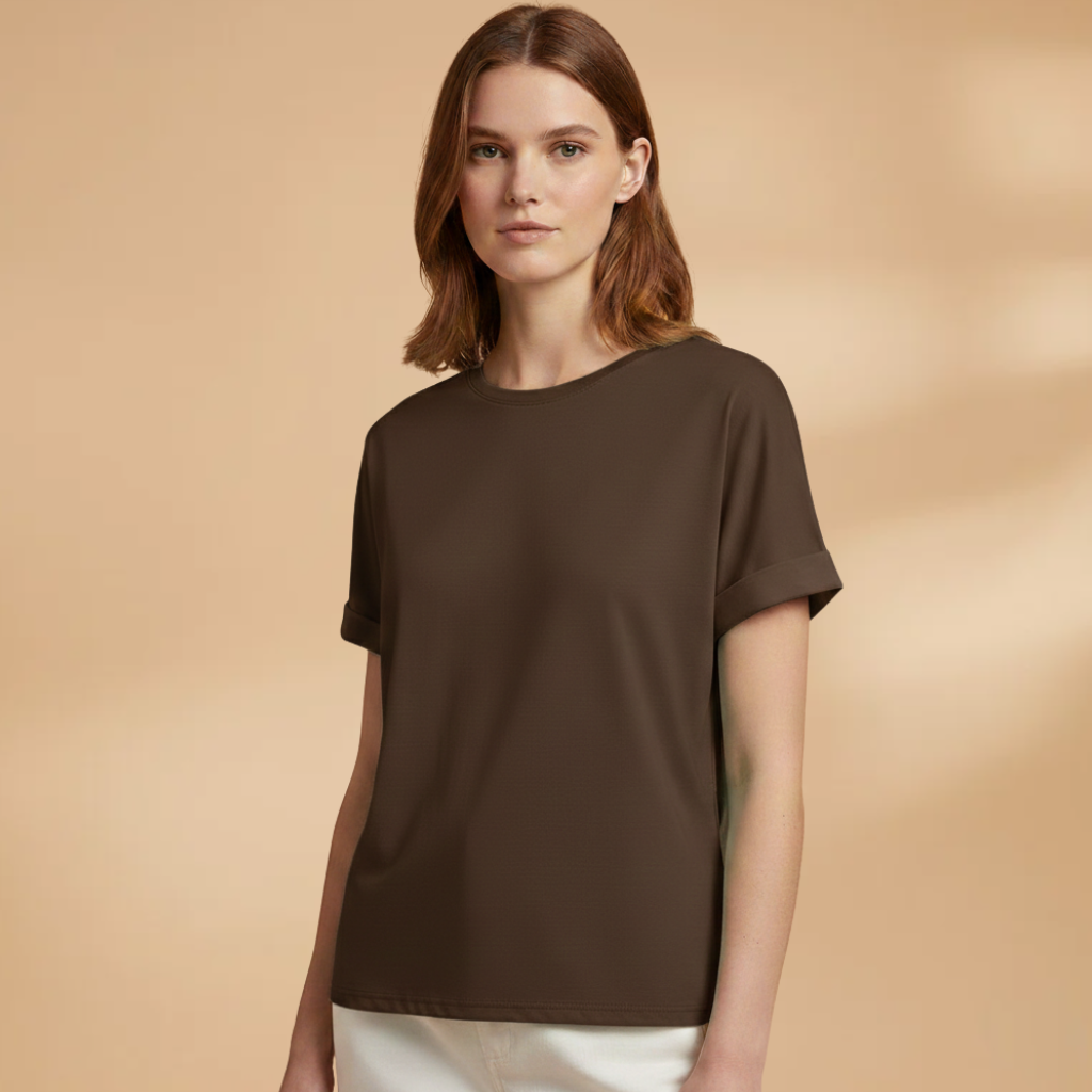 Rayluna - Oversize Damen T Shirt Rundhals Kurzarm