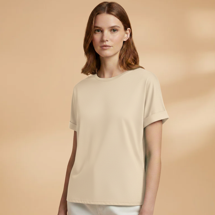 Rayluna - Oversize Damen T Shirt Rundhals Kurzarm