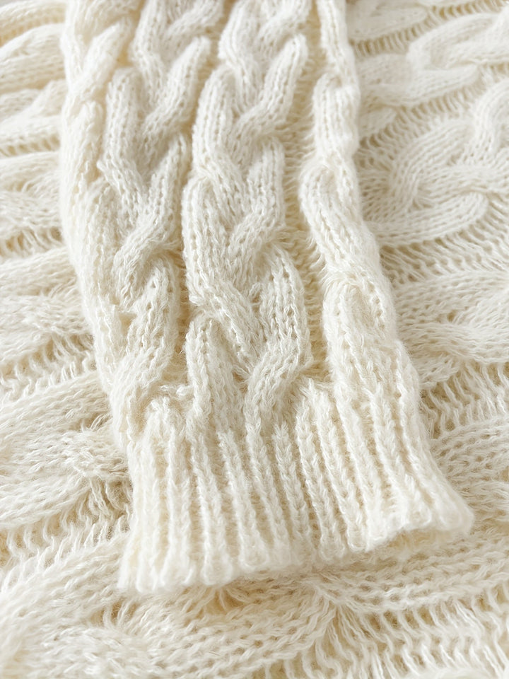 Iris | Lässiger Zopfstrickpullover - Image 2