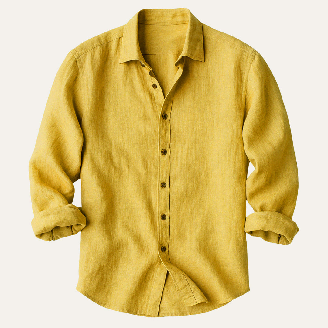 Zureno - Vintage Leinenhemd Herren