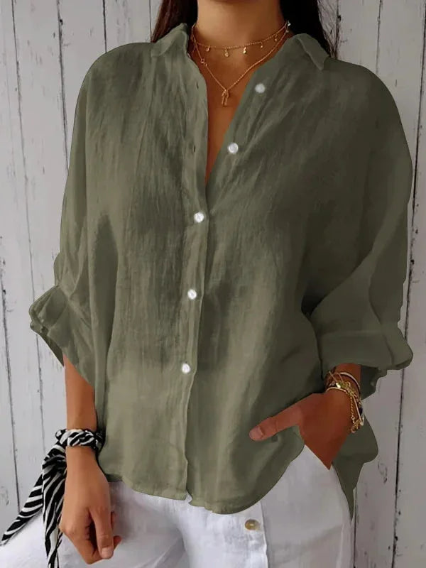 Paige - Damen Leinenbluse