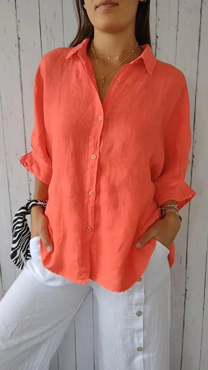 Paige - Damen Leinenbluse