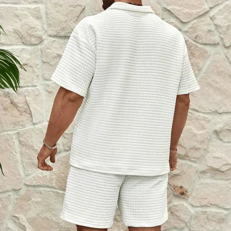 Redvano - Herren Polo Set Mit Shorts