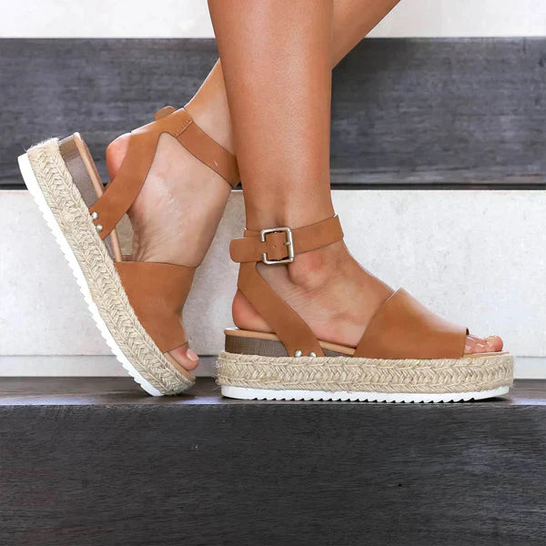 Damen Sommersandalen Flach Bequem - Image 10