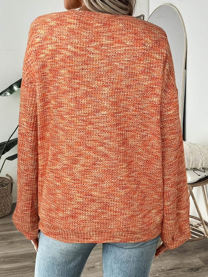 Greta | Entspannter Waffelstrick-Pullover - Image 2