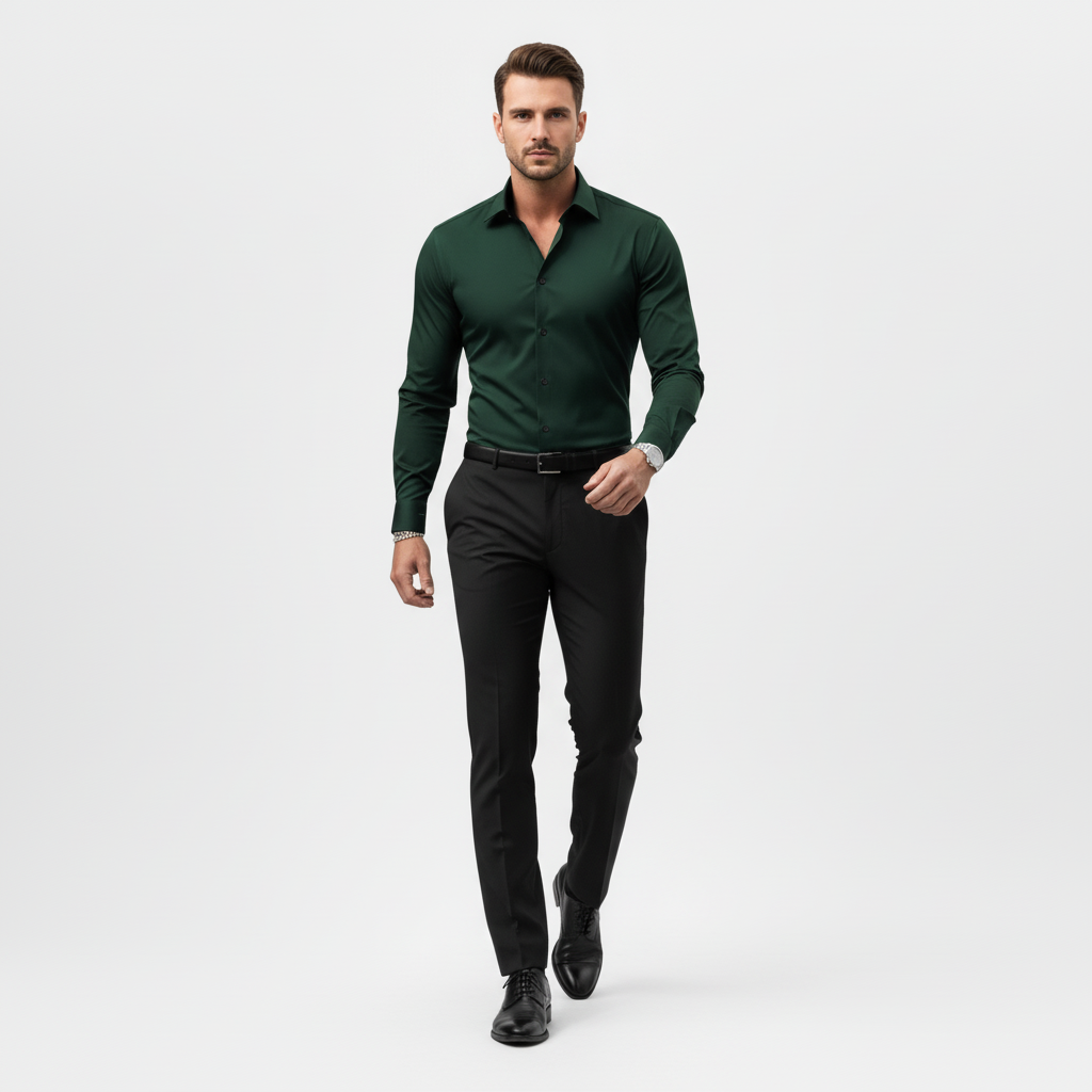 Holden - Herren Slim Fit Langarmhemd