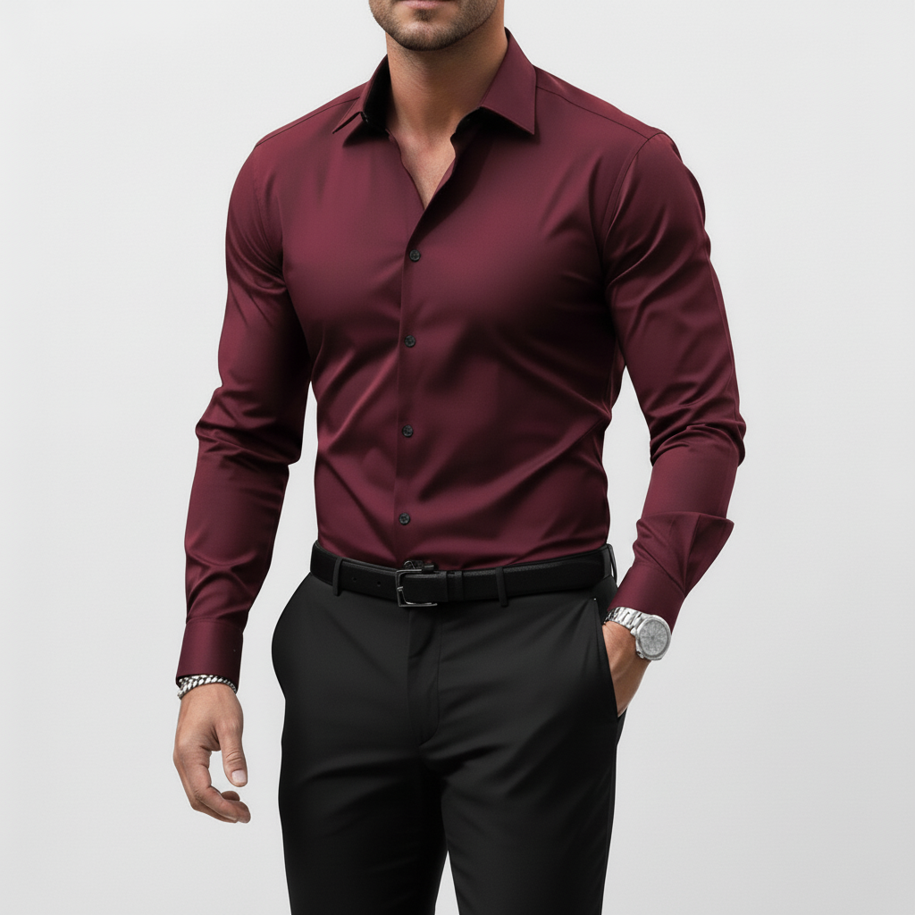 Holden - Herren Slim Fit Langarmhemd