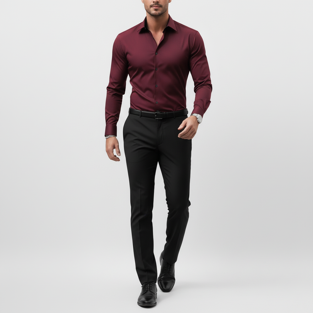 Holden - Herren Slim Fit Langarmhemd