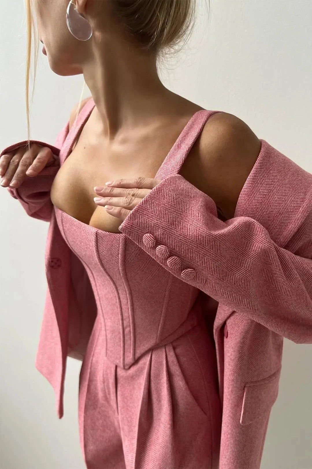 Velmire - Elegantes Damen Dreiteiler Set Mit Tailliertem Oberteil