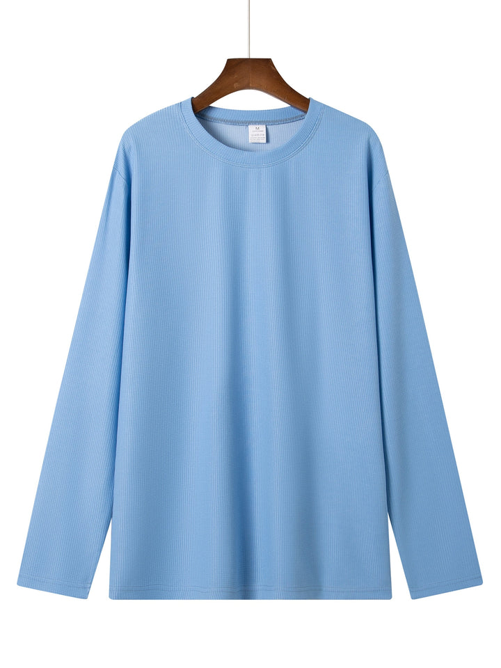 Frederick | Langarmshirt aus strukturiertem Waffelstrick - Image 17