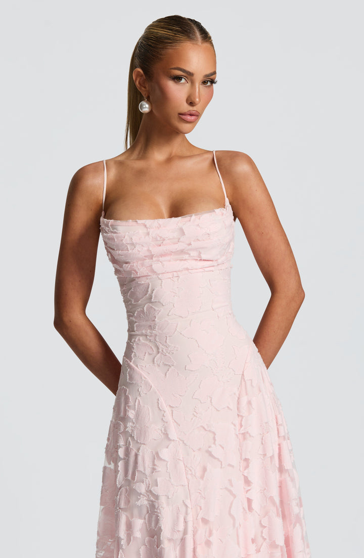 Damen Spitzen Maxikleid Blumenmuster Festlich - Image 14