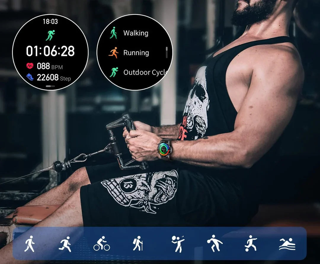 Arvion - Men's Smartwatch with Multisport Mode and Health Monitor