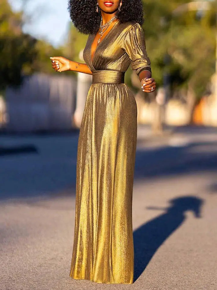 Wina - Eleganter Glanz Jumpsuit