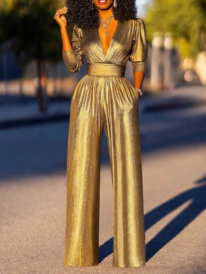 Wina - Eleganter Glanz Jumpsuit