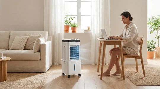 Tragbarer Luftkühler 3-in-1 Klimagerät Ventilator Luftbefeuchter - Image 4