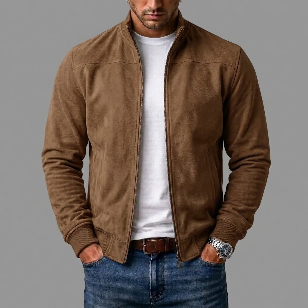 Daan™ | Klassische Bomberjacke in Wildleder-Optik - Image 5