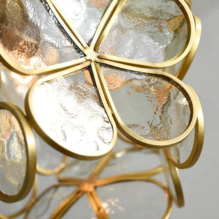 Lysiane – Flower-shaped hanging lamp made of glass in Nordic style