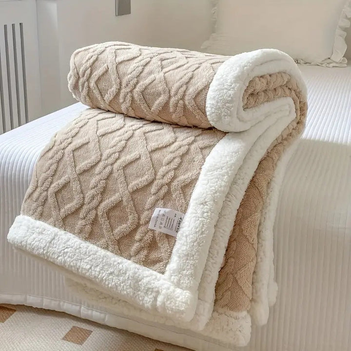 Fluffy Sherpa Blanket | Ideal for Home & Travel