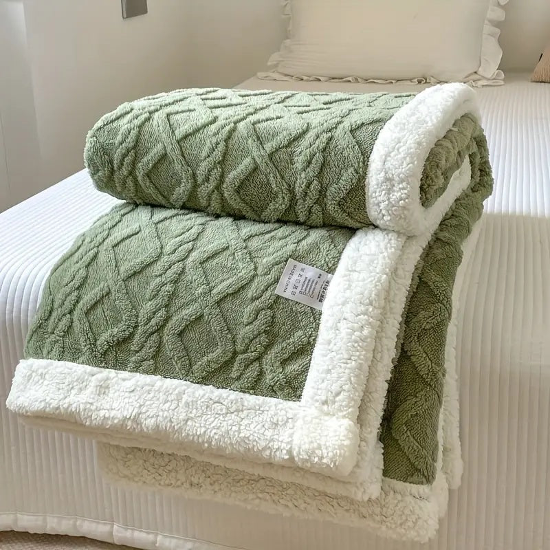 Fluffy Sherpa Blanket | Ideal for Home & Travel