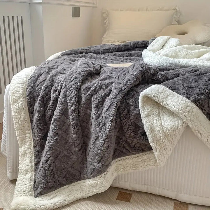 Fluffy Sherpa Blanket | Ideal for Home & Travel