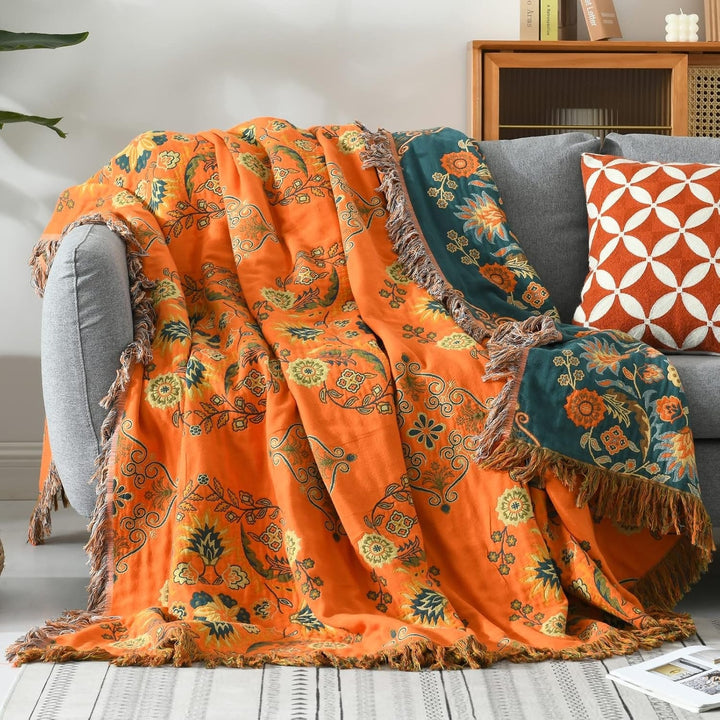 Reversible Blanket with Pattern | Decorative & Versatile