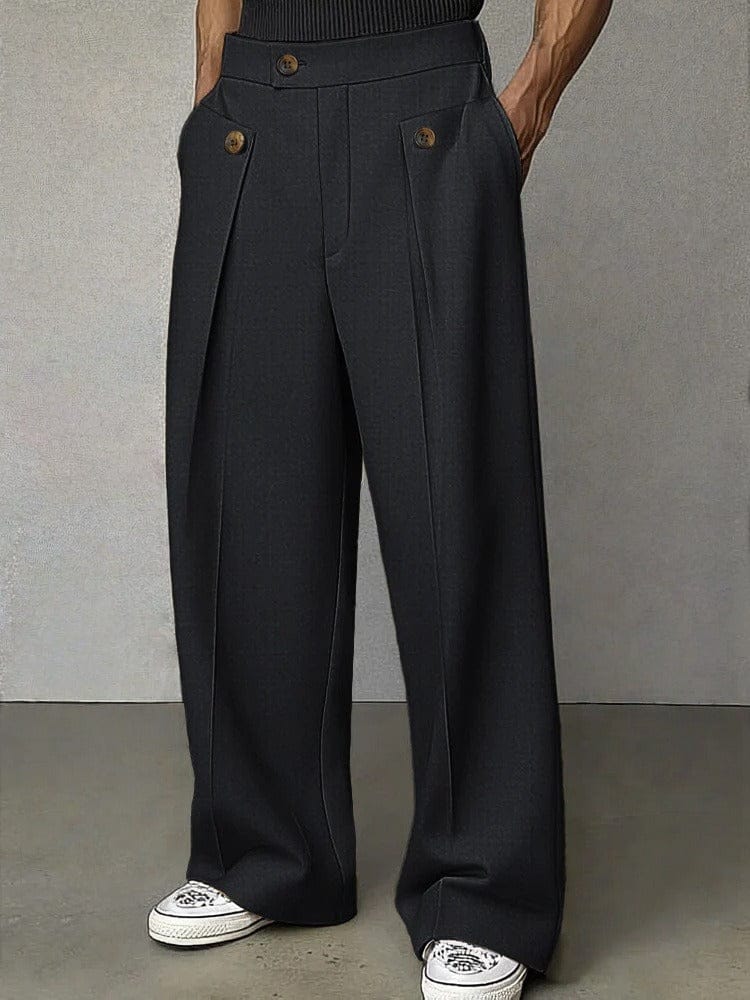 Wentaro - Herren Weite Hose Komfort Passform
