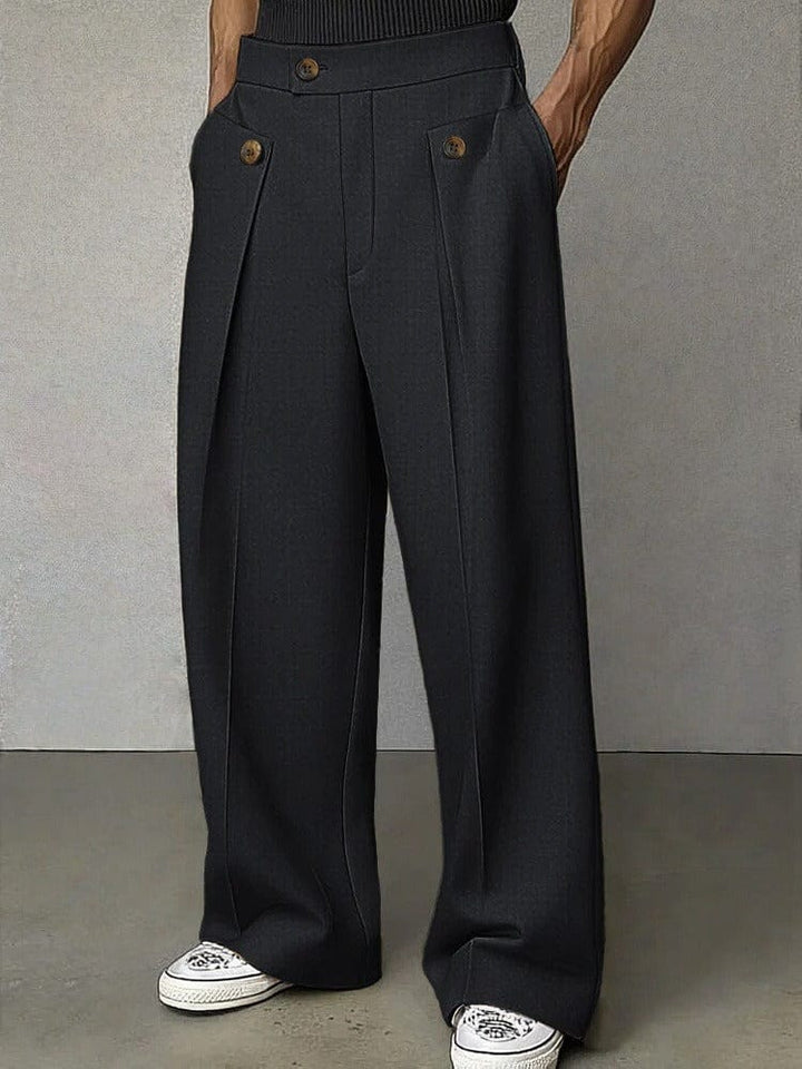 Wentaro - Herren Weite Hose Komfort Passform