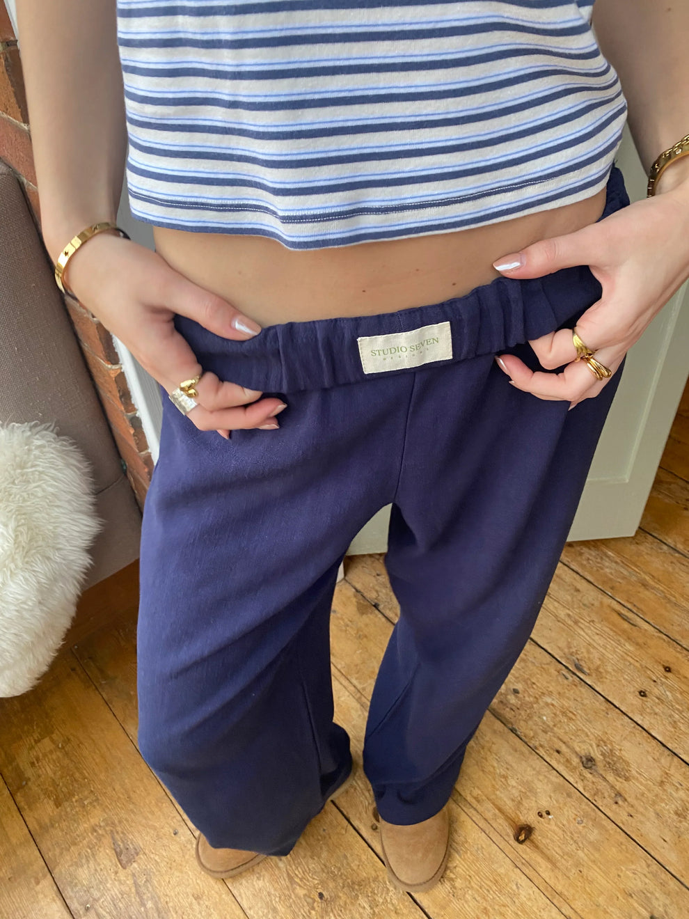 Iviora - Damen Baumwoll Loungehose