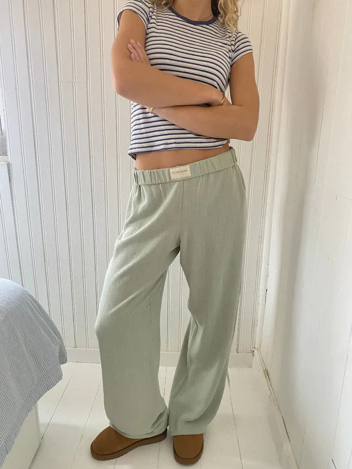 Iviora - Damen Baumwoll Loungehose