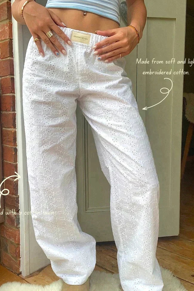 Iviora - Damen Baumwoll Loungehose