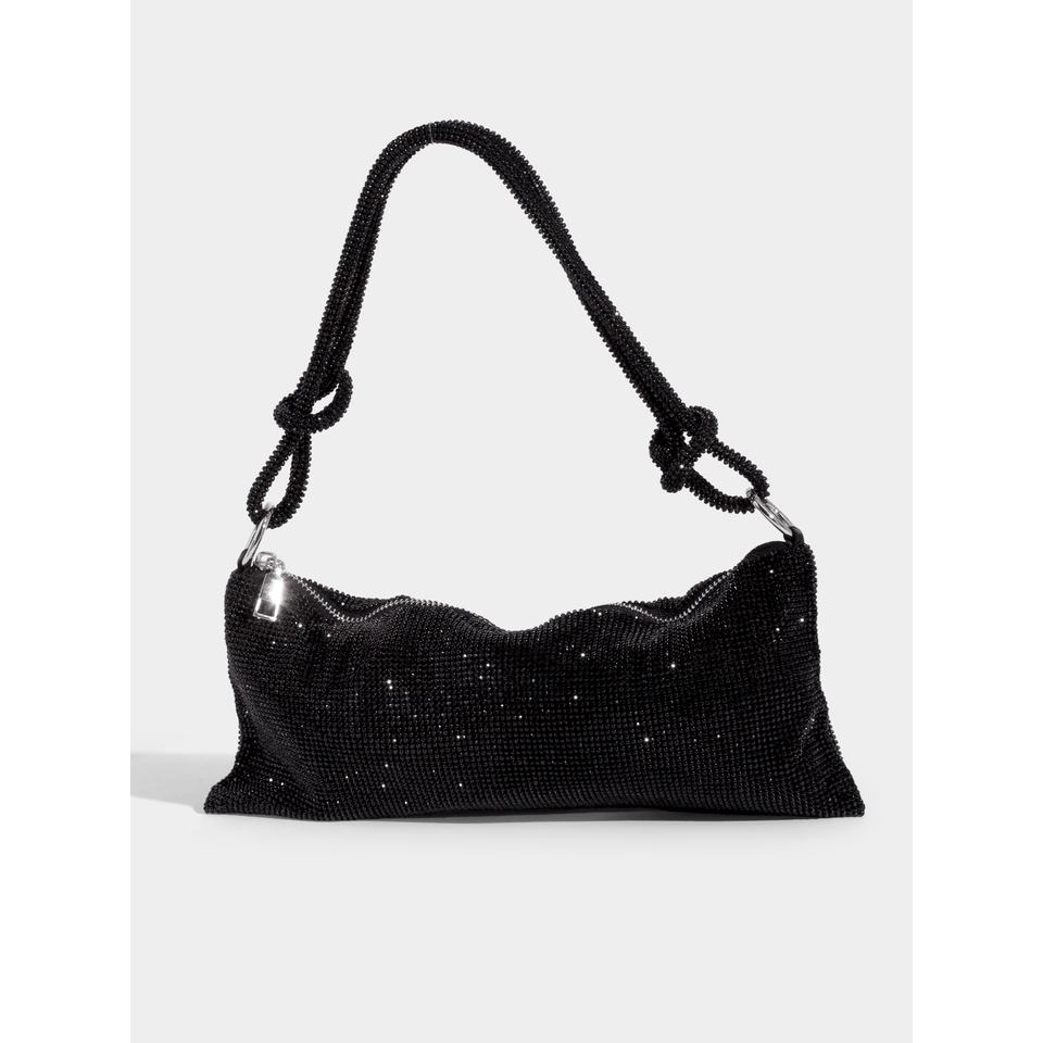 Damen Strass Abendtasche Glitzer Clutch geknotet - Image 9