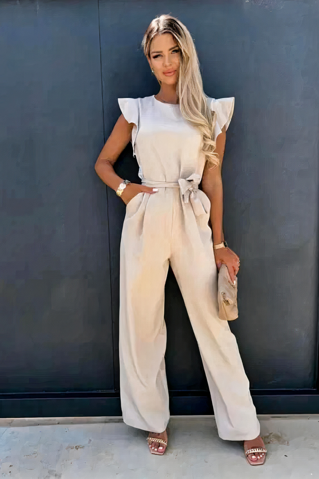 Women Casual Wide Leg Summer Jumpsuit - Image 8