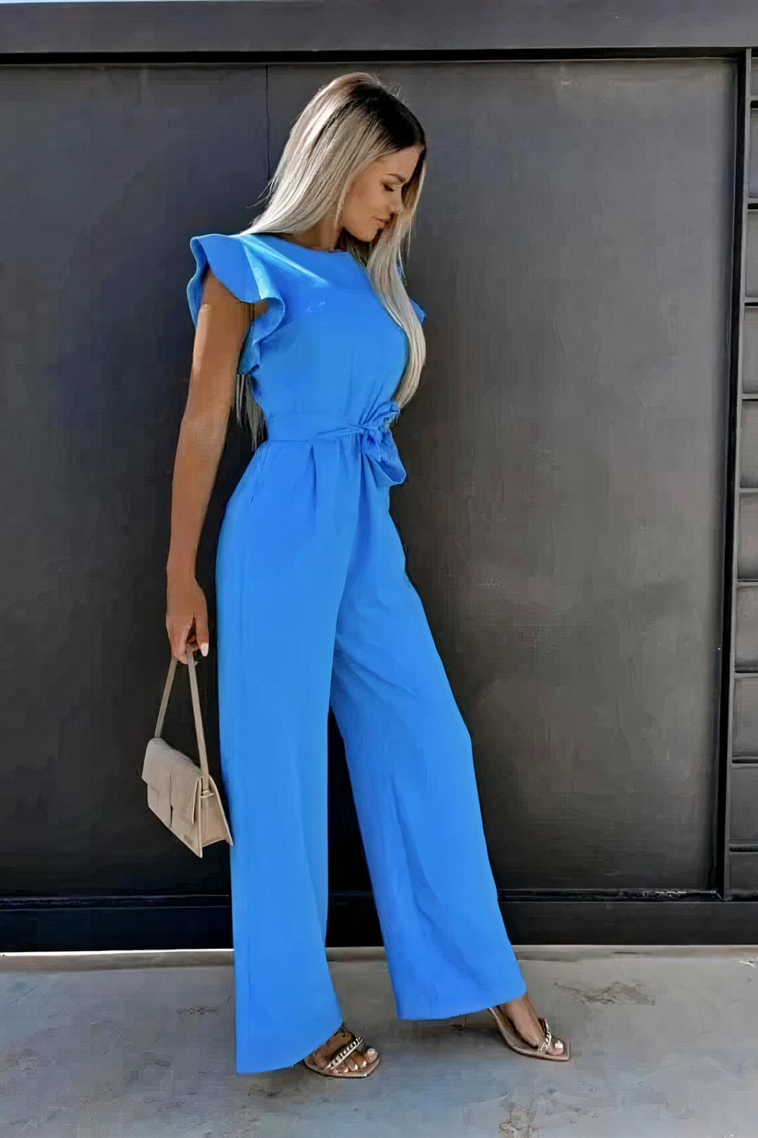 Women Casual Wide Leg Summer Jumpsuit