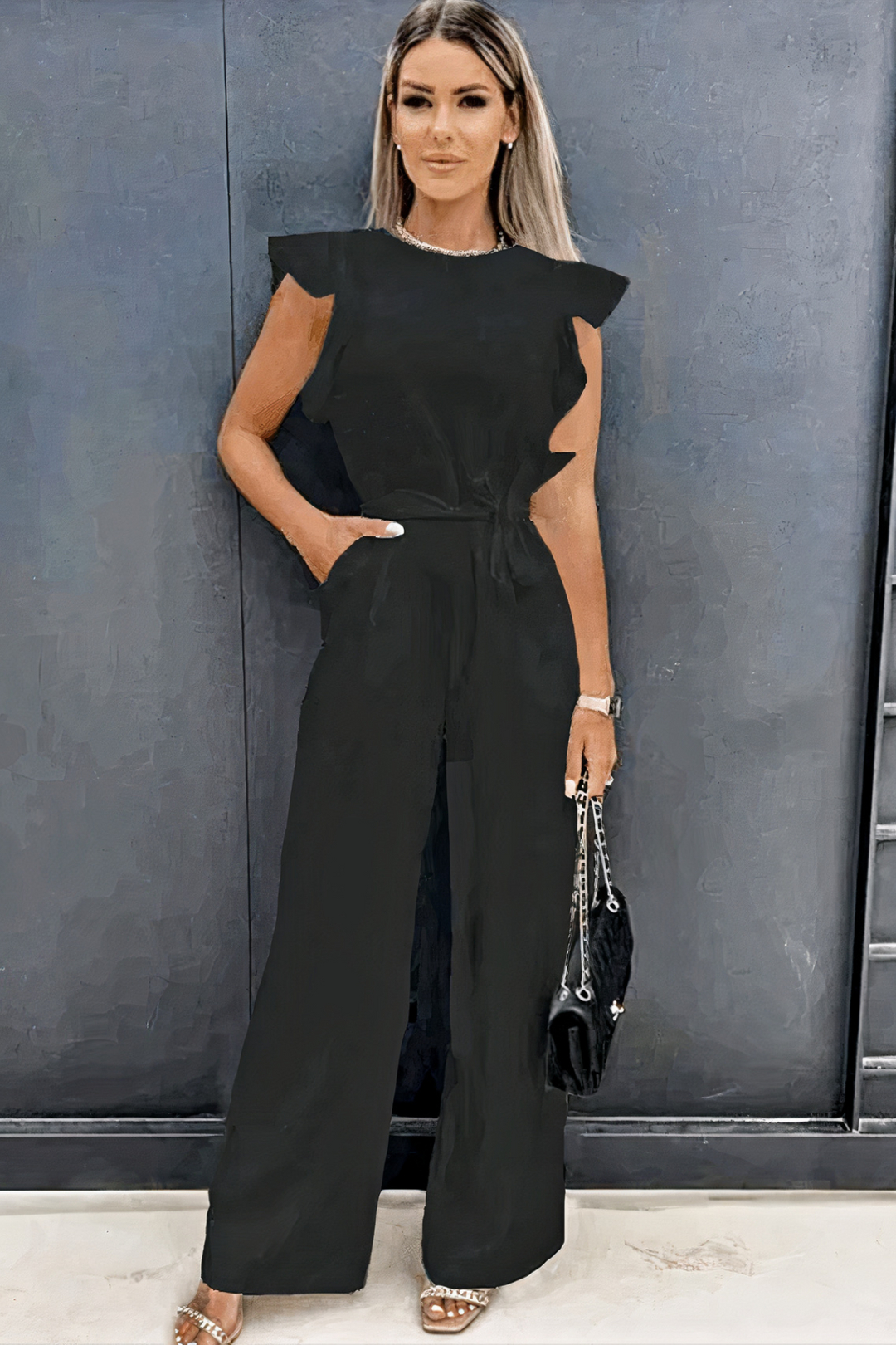 Women Casual Wide Leg Summer Jumpsuit - Image 5