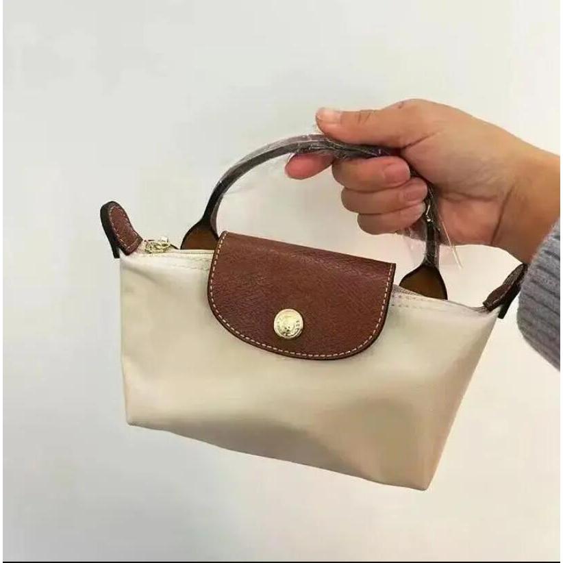 Damen Mini Crossbody Tasche Kleine Umhängetasche Kontrastklappe - Image 4