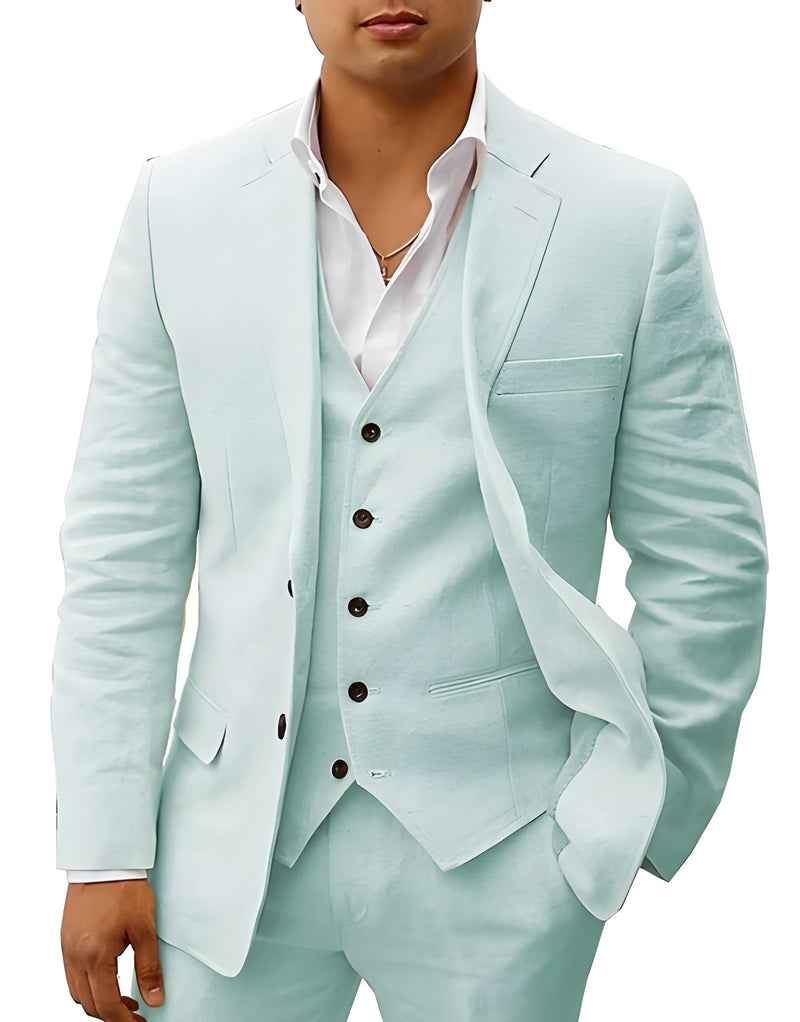 Lavero - Leinen Hochzeitsanzug Herren Elegant