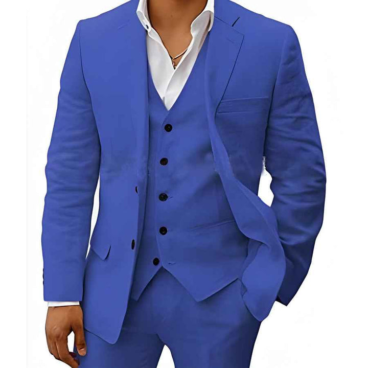 Lavero - Leinen Hochzeitsanzug Herren Elegant