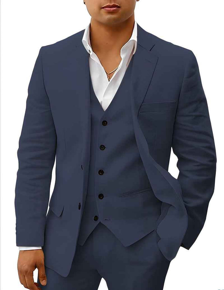 Lavero - Leinen Hochzeitsanzug Herren Elegant