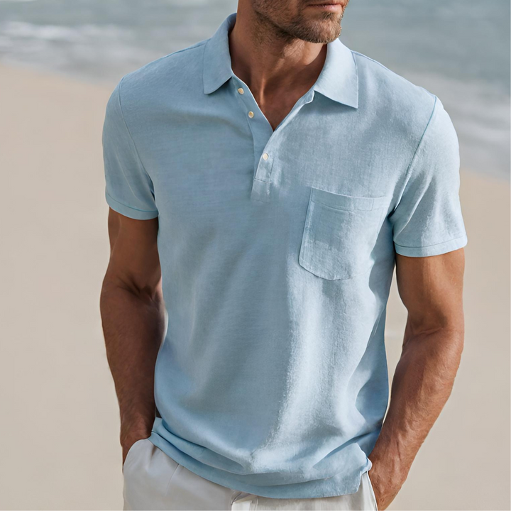 Solviro - Herren Baumwolle Polo Shirt Sommer