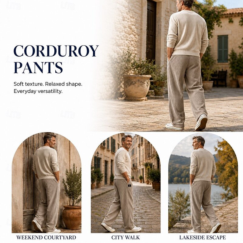 Fraser | Entspannte gerippte Hose - Image 3