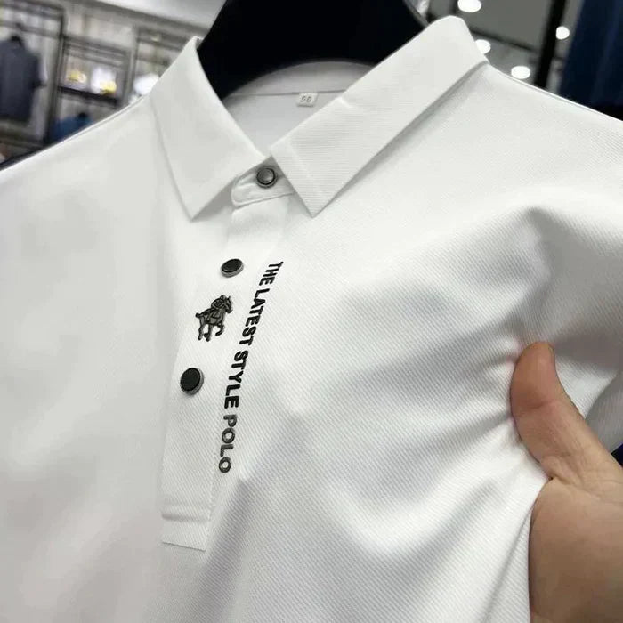Solvian - Knitterfreies Polo Shirt Herren Sommer