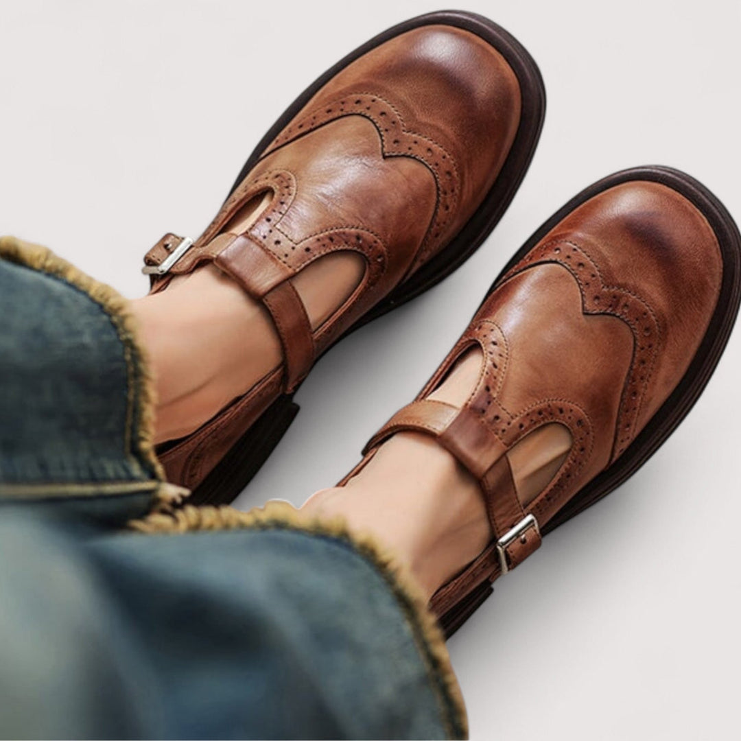 Women Comfortable Elegant Low Heel Sandals Dress Shoes - Image 6