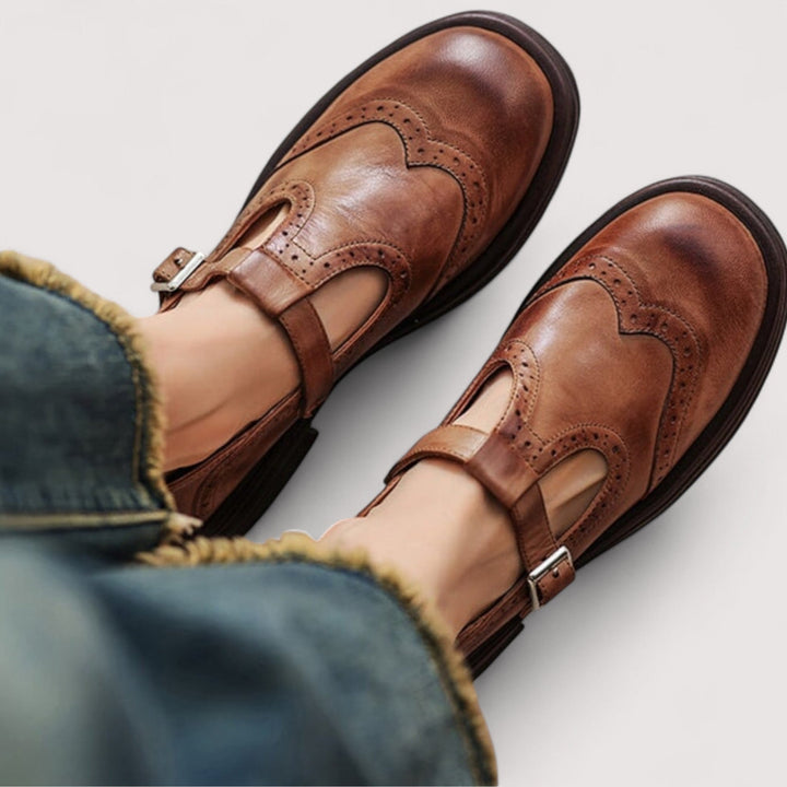 Women Comfortable Elegant Low Heel Sandals Dress Shoes - Image 6
