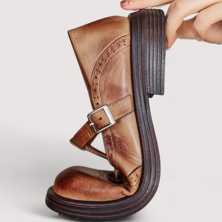 Women Comfortable Elegant Low Heel Sandals Dress Shoes - Image 5