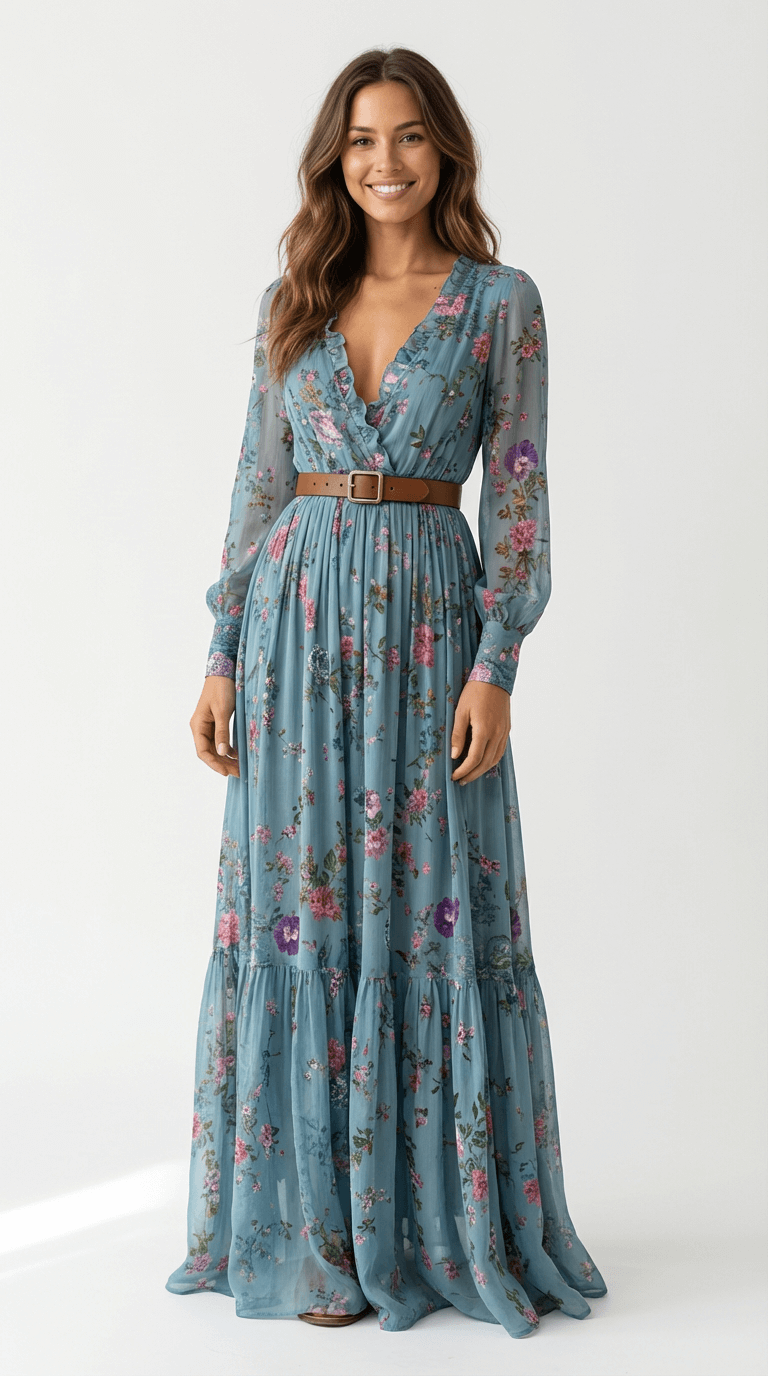 Isaluna - Boho Maxikleid Camilla Stil