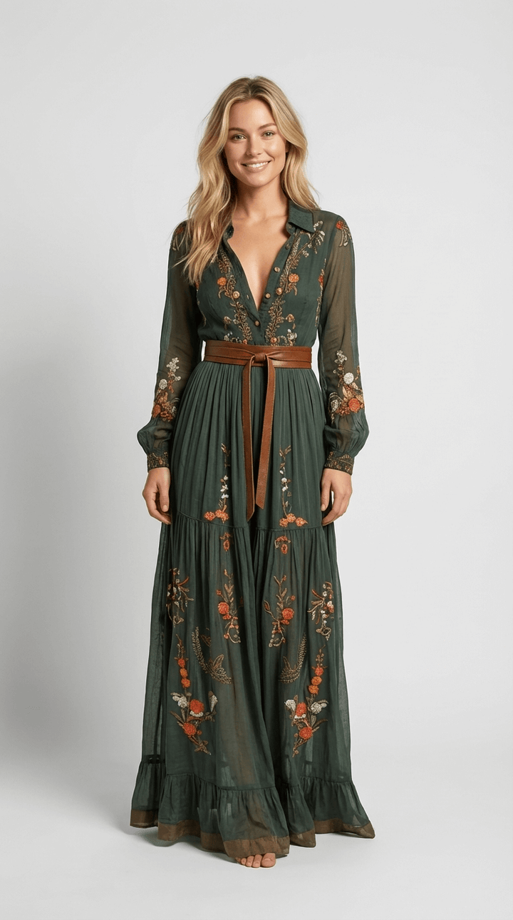 Isaluna - Boho Maxikleid Camilla Stil