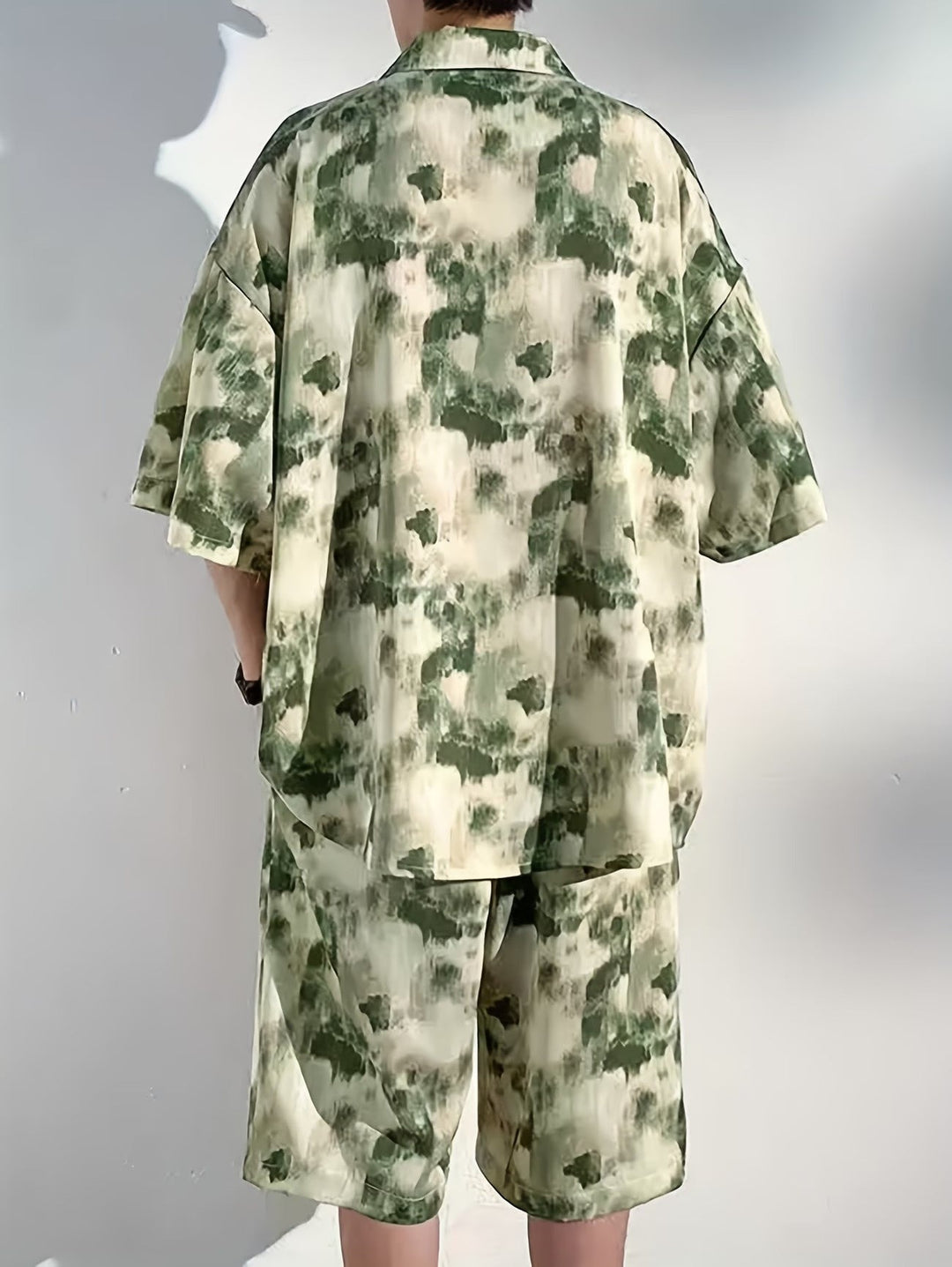 Lorianyx - Herren Abstract Print Zweiteiler Set