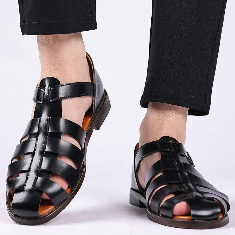Lunirel - Herren Komfort Sandalen Verstellbar Atmungsaktiv